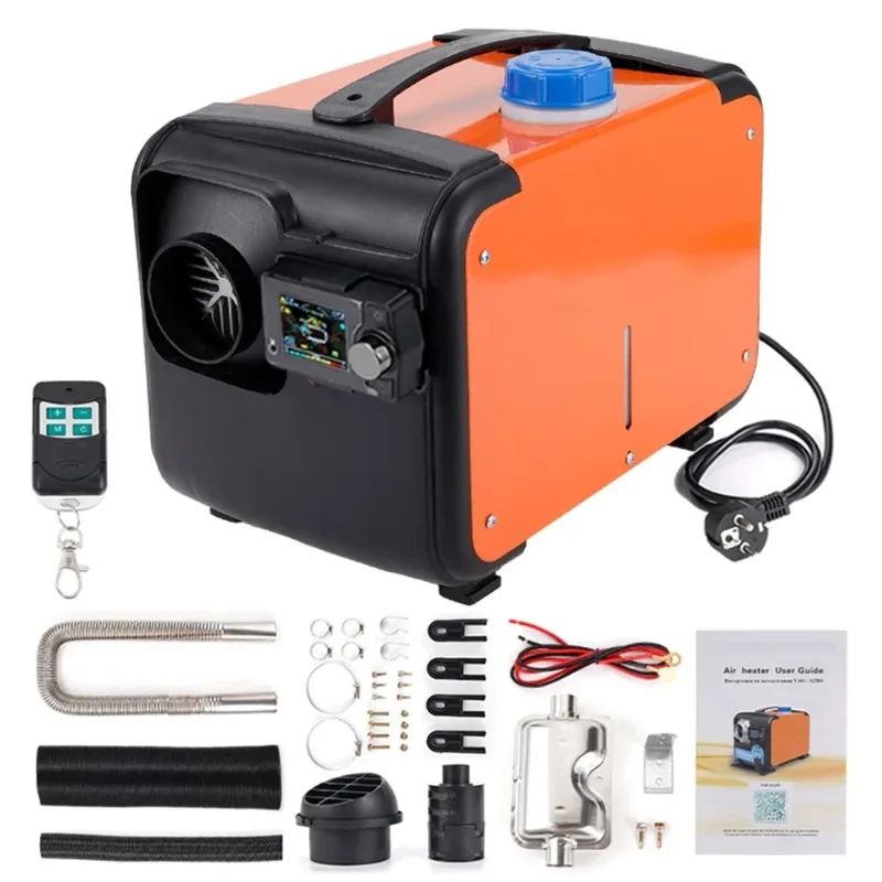 

2/8KW Die-sel Air Heater 12V/24V/220V All in One Car Heater with Sil-encer Remote Control for Car Truck Boat RV Parking Heater