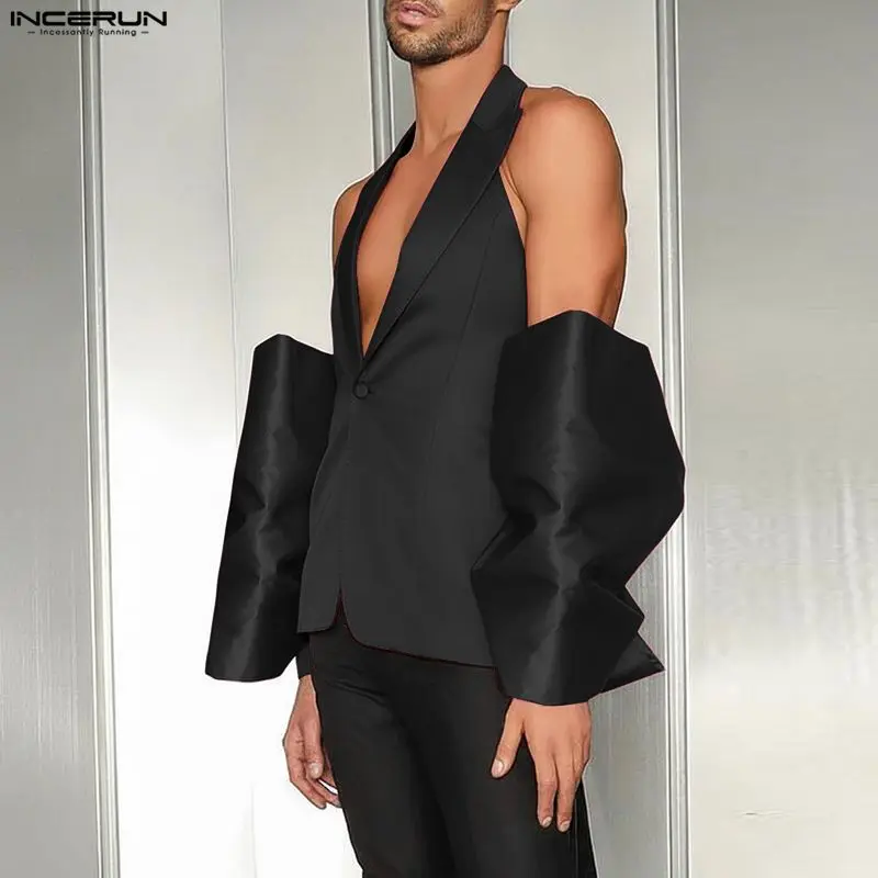 

INCERUN мужские нерегулярные жилеты однотонные с v-образным вырезом без рукавов с бантом мужской жилет уличная одежда индивидуальные стильные жилеты мужские S-3XL