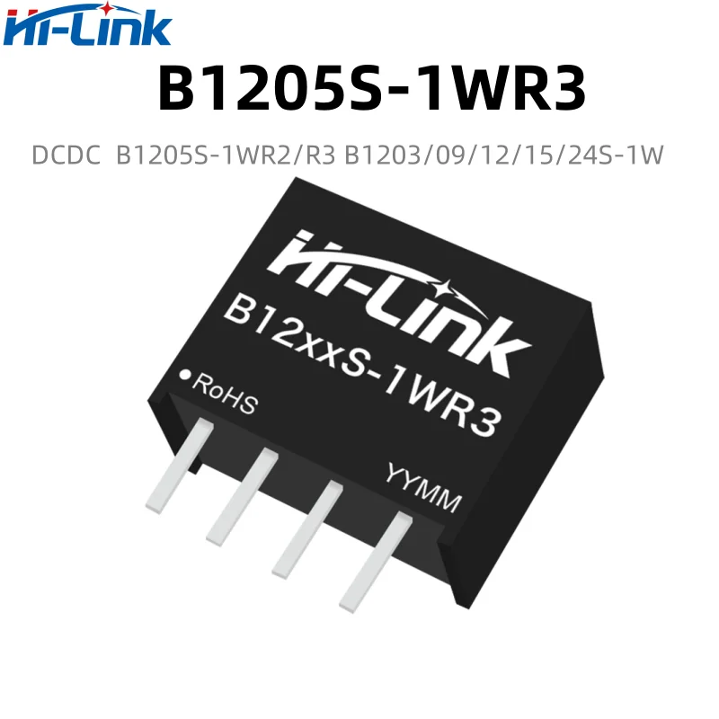 DCDC-B1203S-1WR3 de entrada de voltaje constante para el hogar, convertidor de salida única, interruptor inteligente, módulo de potencia aislado, 1W, 3,3 V, 303mA