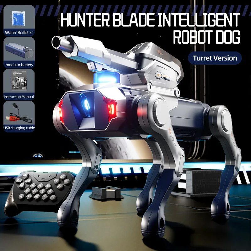 Brinquedo Carro Legal, Presente Divertido - Cão Robô RC Inteligente com IA, Brinquedo Eletrônico Interativo Programável, Carro RC Kawaii para Meninos