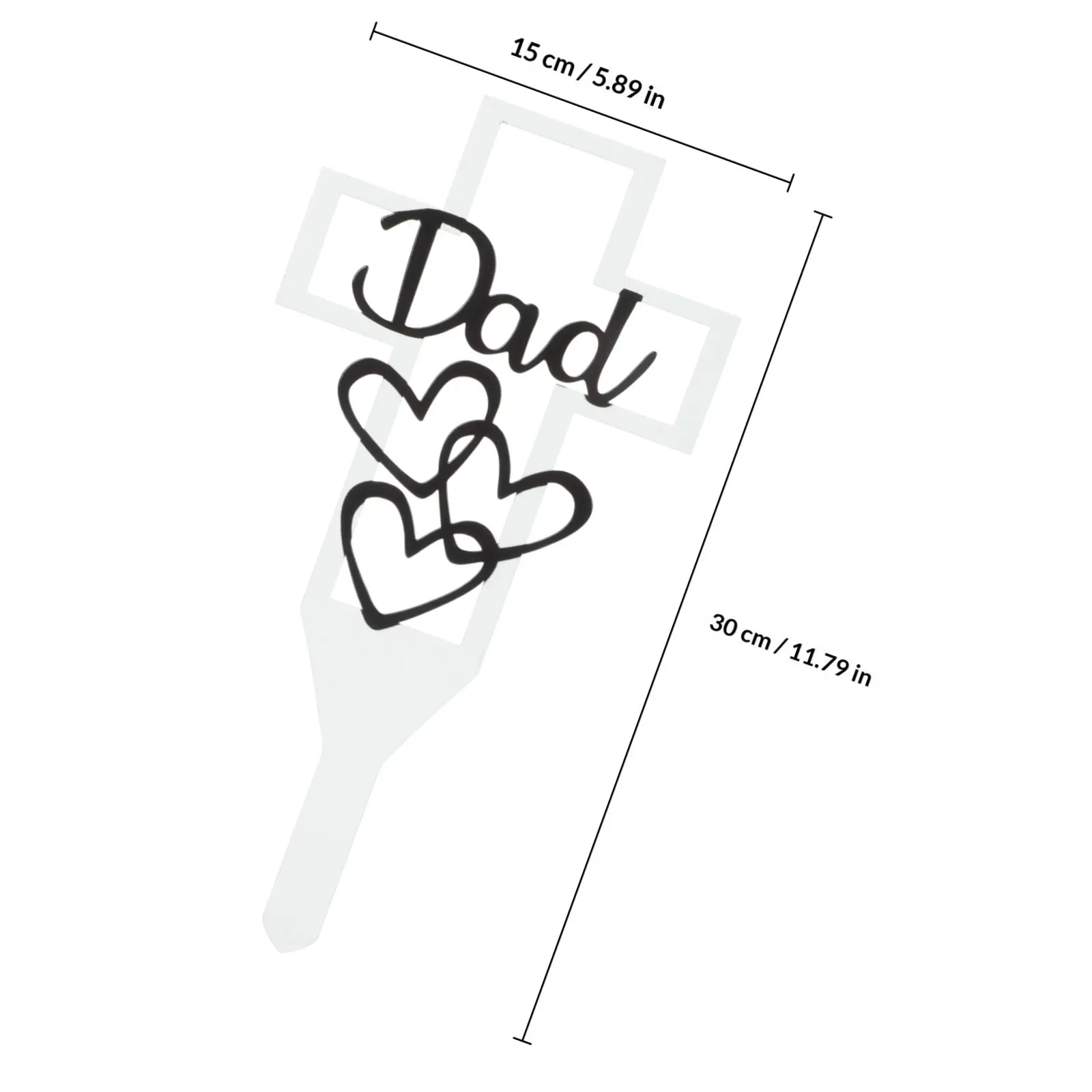 Premium Stake for Cemetery Grave Memorial Dad Outdoor Decoration Ground Insert Stake Cemetery Memorial Ornament