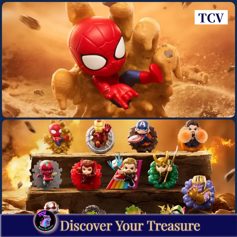 

Tcv Popmart Marvel Across The Infinite Фигурки Серия Слепая Коробка Игрушка Орнамент Тайная Коробка Детский Подарок Железный Человек Человек-Паук Грут