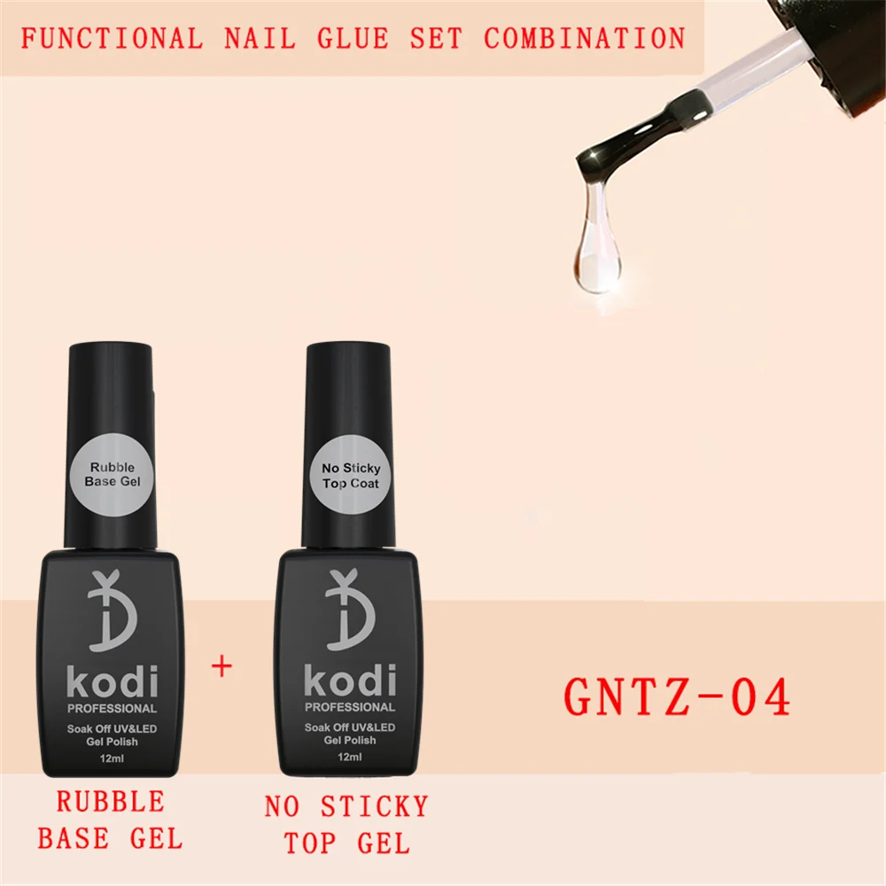 YD KODI PROFESSIONAL 12 ml Primer Base Top Coat Gel Nagellack UV Soak Off Lack Semi Permanent Nail Art Maniküre Gel Lack