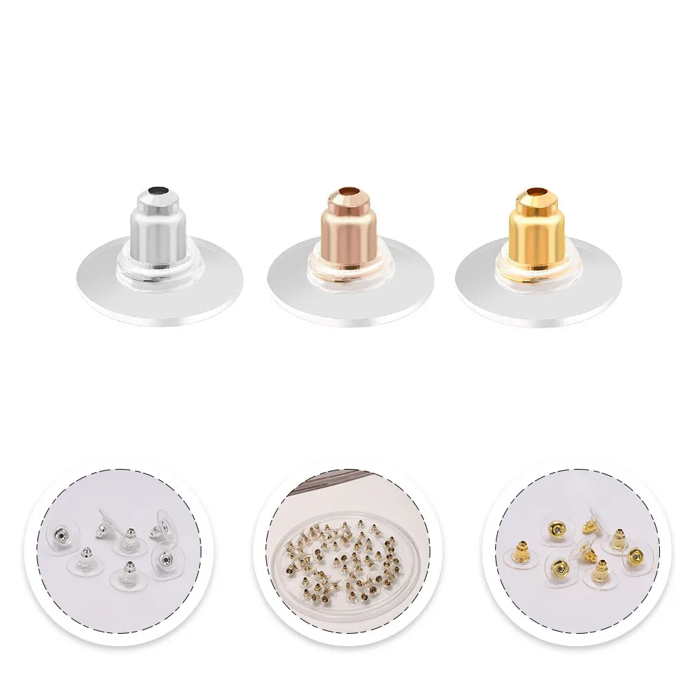 300Pcs Earring Backs Safety Earring Stoppers Hypoallergenic Lightweight Comfortable for Sensitive Skin DIY Jewelry Making