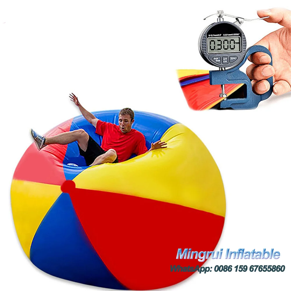 Pelota de playa inflable gigante popular, piscina de mar de 3 colores, globos de juego de agua para juegos de Playbeach