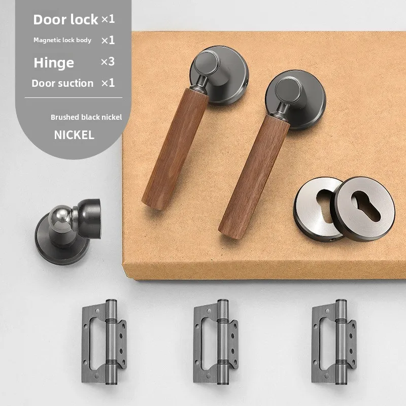 French Style Indoor Bedroom Door Lock Universal Silent Split Door Lock Set