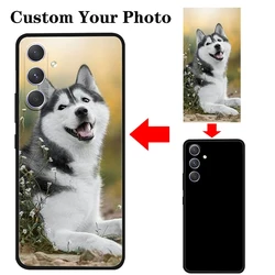Custom Case for Samsung Galaxy S24 Ultra Plus M55 A55 A35 M15 M14 A25 A15 5G A05 A05S M34 A24 4G DIY Personalize Picture Cover
