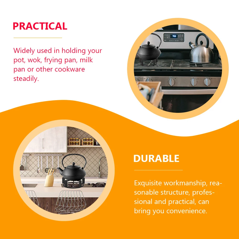 

Cast Iron Stove Cookware Ring Gas Racks Pot Brackets Wok Pan Support High Quality Heat Resistance Kitchen Accessories 5