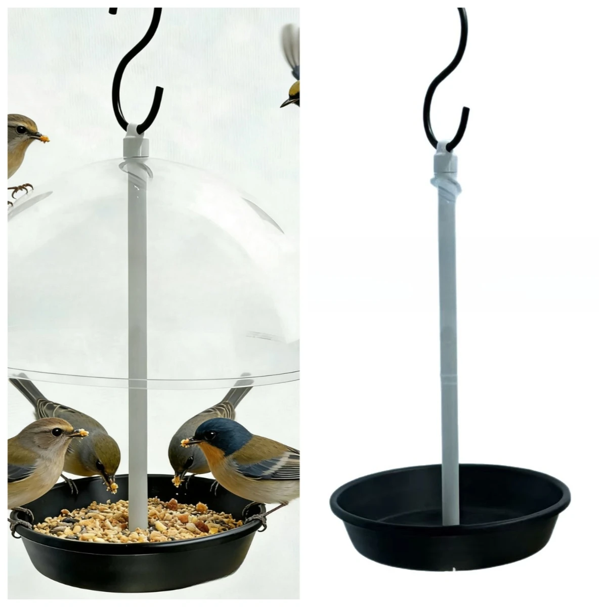 2026 New Product Released, Semi-round Ball Bird Feeder, Outdoor Garden Suspended Bird Feeder, Cross-border Special For