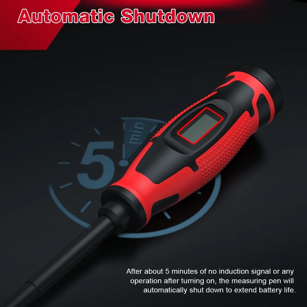 HT95A-SL5 Test Pen with Screwdriver Function LCD Backlit Display Dual Mode AC Voltage Detection and NCV Sensing
