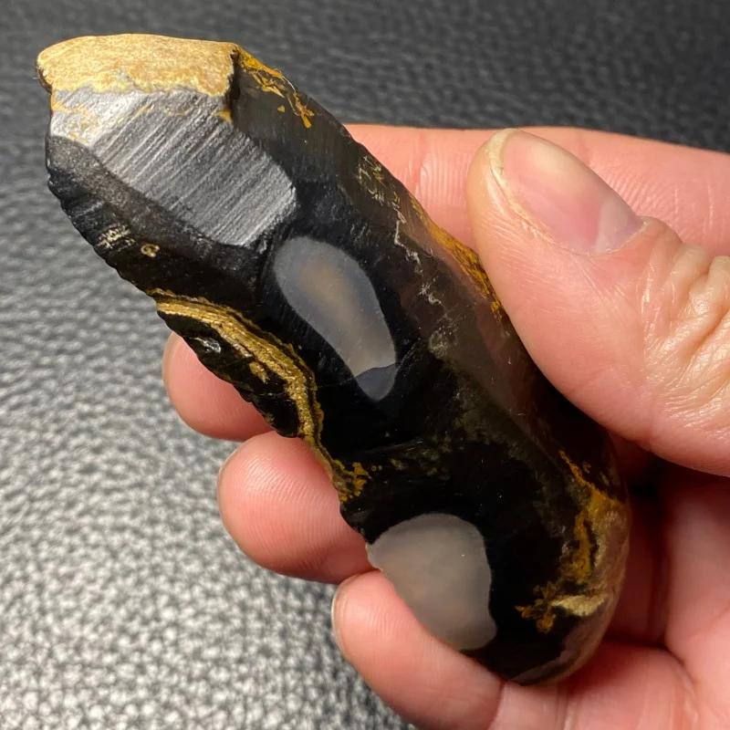 Natural Polished Agate Crystal Wand Unique Pattern Mineral Specimen Decoration