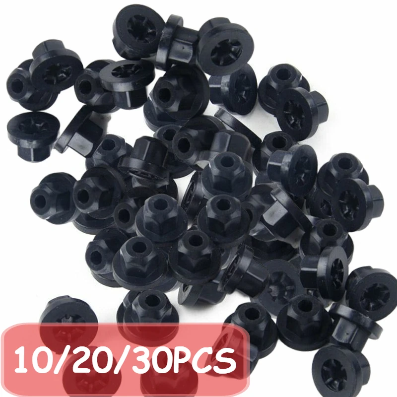 10/20/30pcs Suitable For Bmw E30 E32 E34 E36 7 Series Decorative Panel Interior Sensor Bracket Plastic Nut Fastening Screw Base
