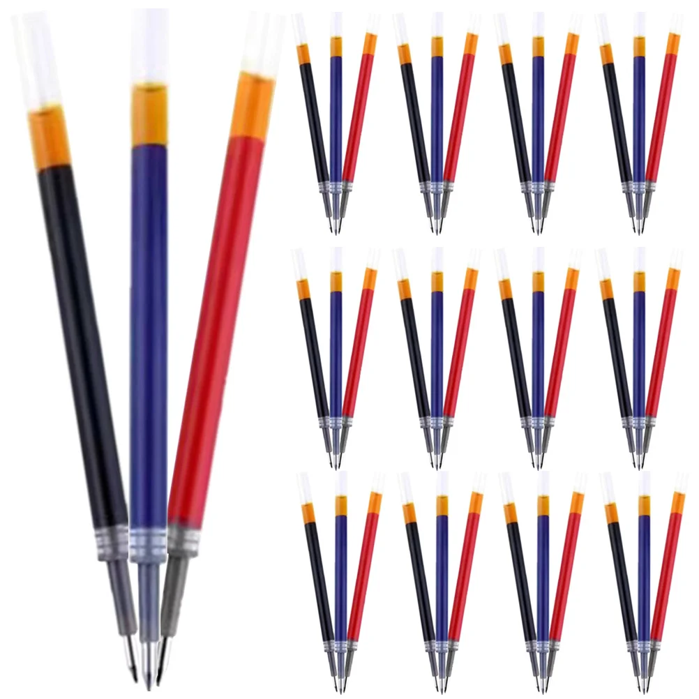 

150pcs Gel Pen Refills Replacement Fine Point No Leak Black Red For Students Office Stationery Drawing Doodling