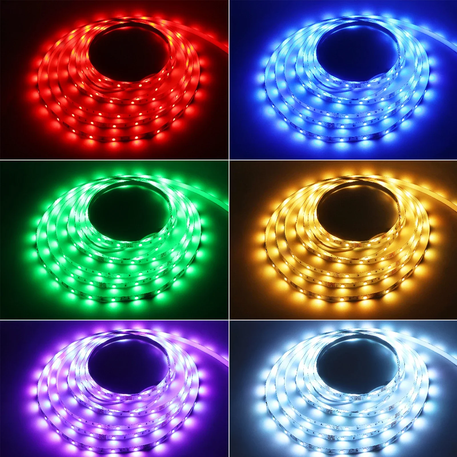 Bluetooth RGB LED Strip Light with 44keys Remote Control 24V Led Rope Light Bar Wireless 5050smd Led for Bedroom Room Decoration