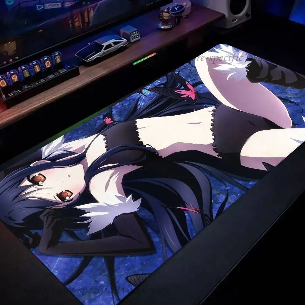 Kuroyuki Hime Accel World Anime Mousepad Non-slip Suitable For Office Computers Laptops E-sports Game Desk Mats XXL Keyboard