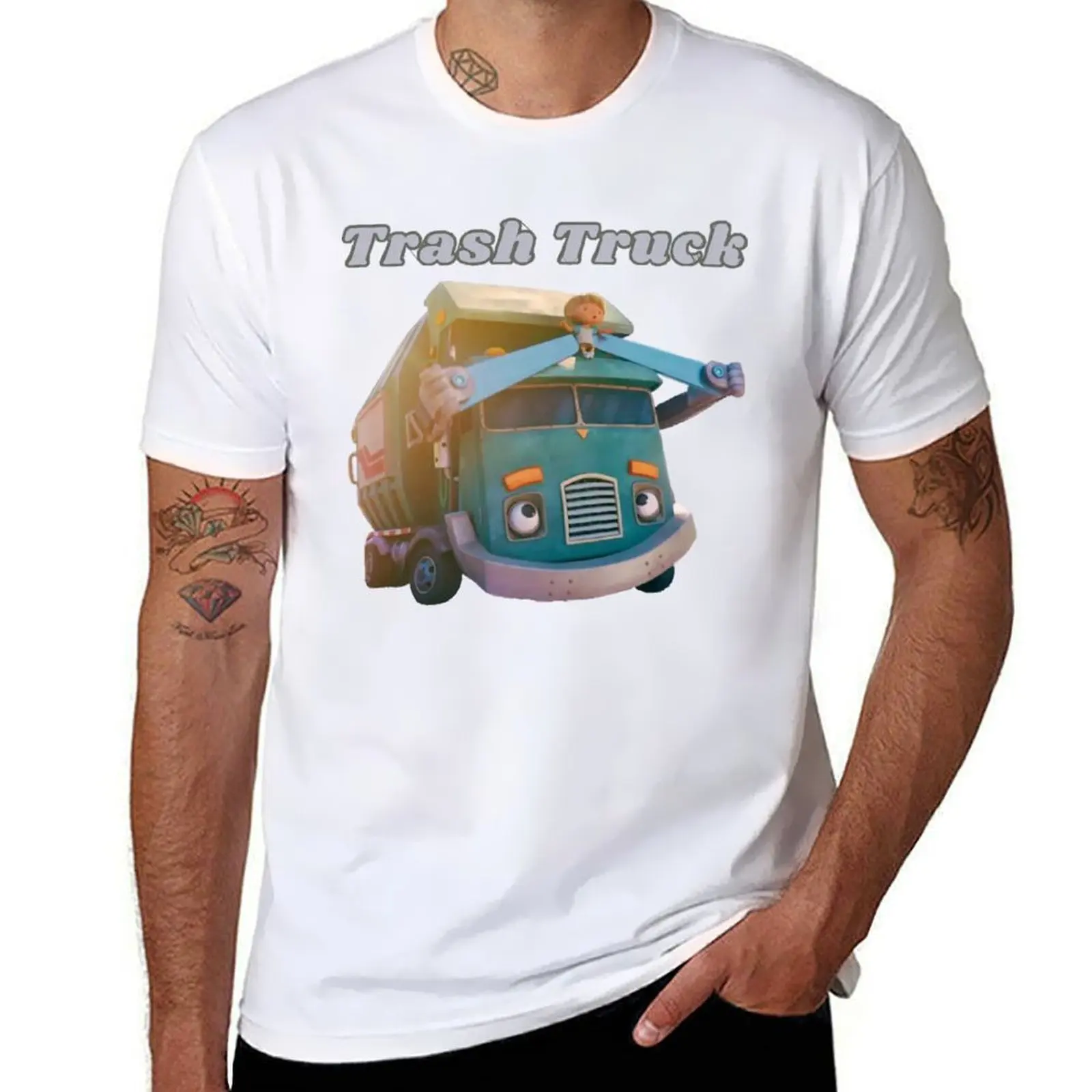

hank and trash truck BEST SCENE T-Shirt t shirts with prints black cotton t-shirt plain for man package T-Shirt
