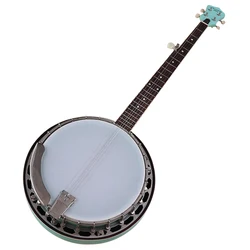 Stock 34/39inch Matte finish 5 String Banjo 22F Chrome Diecast Machine Head Imported Drumhead With Small Flaw