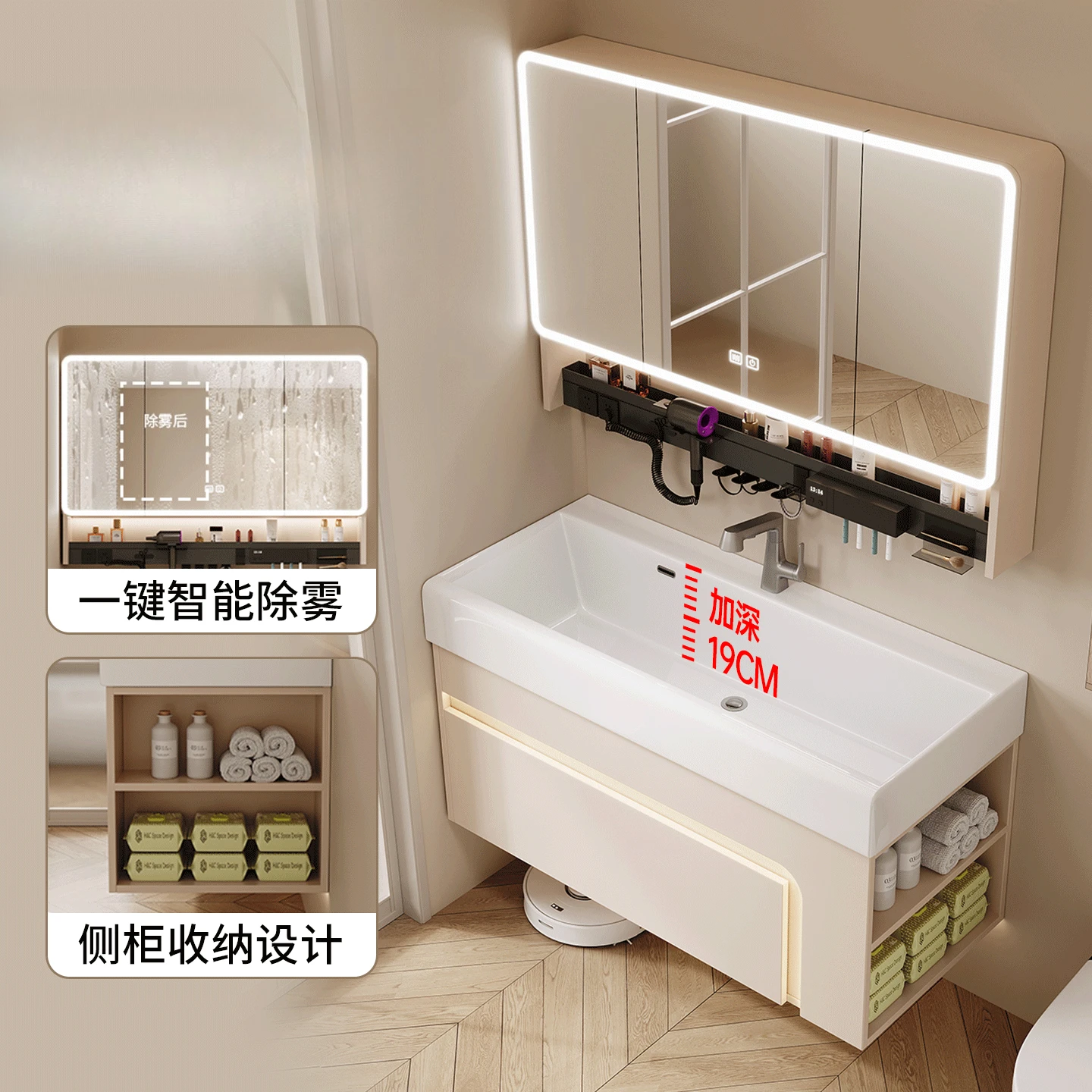 Washbasin Cabinet Ceramic Washbasin Small Unit Bathroom Cabinet Washstand