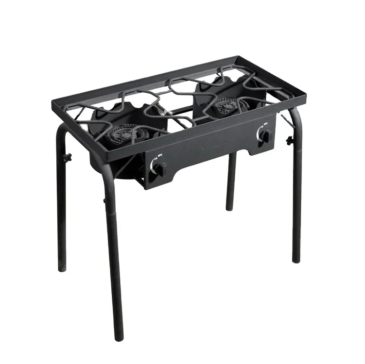 

American Outdoor Camping Gas Stove BBQ BBQ Gas Stove 2 Burner Hot Sale