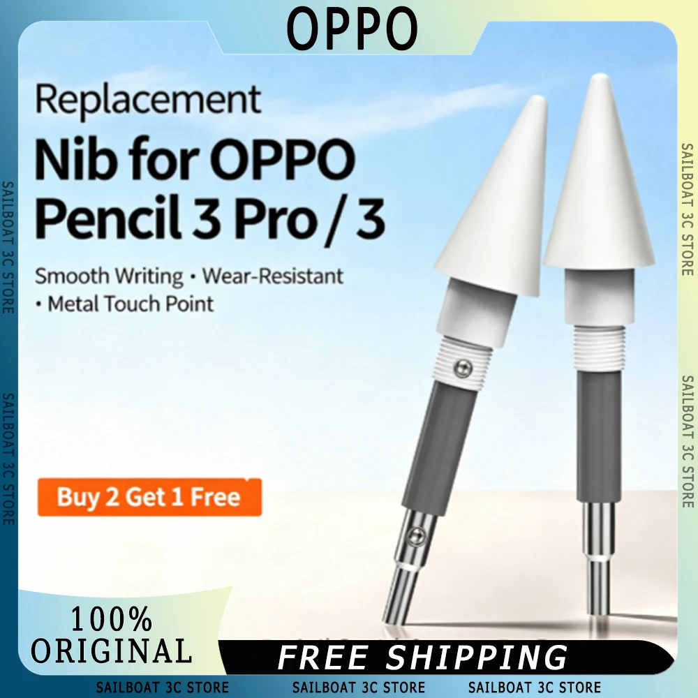 Punta di ricambio per OPPO Pencil 3 Pro / 3, punta di contatto in metallo ad alta precisione, anti-graffio, resistente all'usura, scrittura e disegno