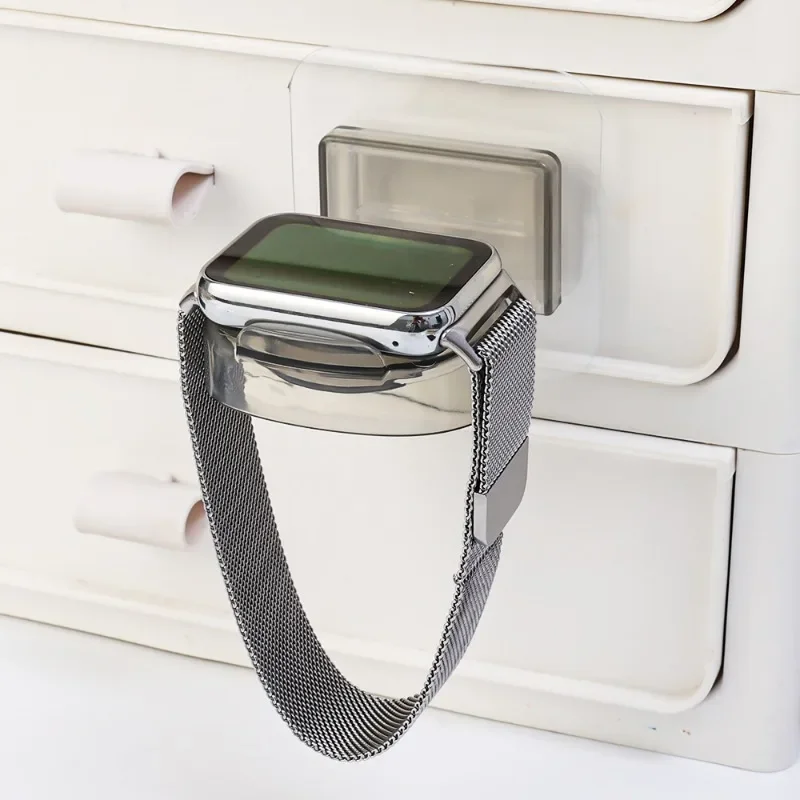 2/1 pçs para apple watch suporte de carregamento punch livre rack armazenamento parede para iwatch suporte exibição universal anti perdido base carregador