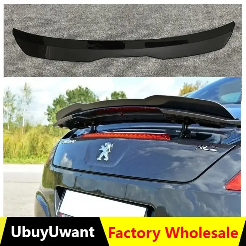 Rear Trunk Spoiler Wing for PEUGEOT RCZ 2010 2011 2012 2013 2014 2015 ABS Plastic Glossy Black Car Rear Top Spoiler Roof Wing