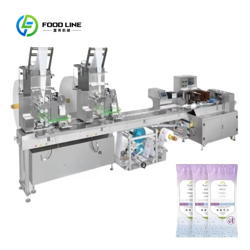 Automatic Wet Wipes Production Line Industrial Wet Tissue Making Machine 1200mm Width Disinfecting Wipes Manufacturing Plant