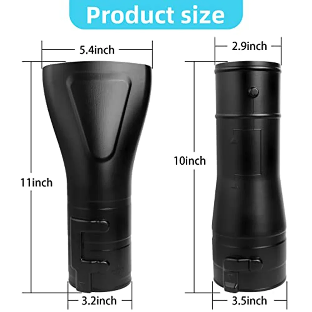 Replacement Blower Nozzle Adapter and Flat End Nozzle Attachment Kit Compatible with 18V X2 36V Handheld Blowers