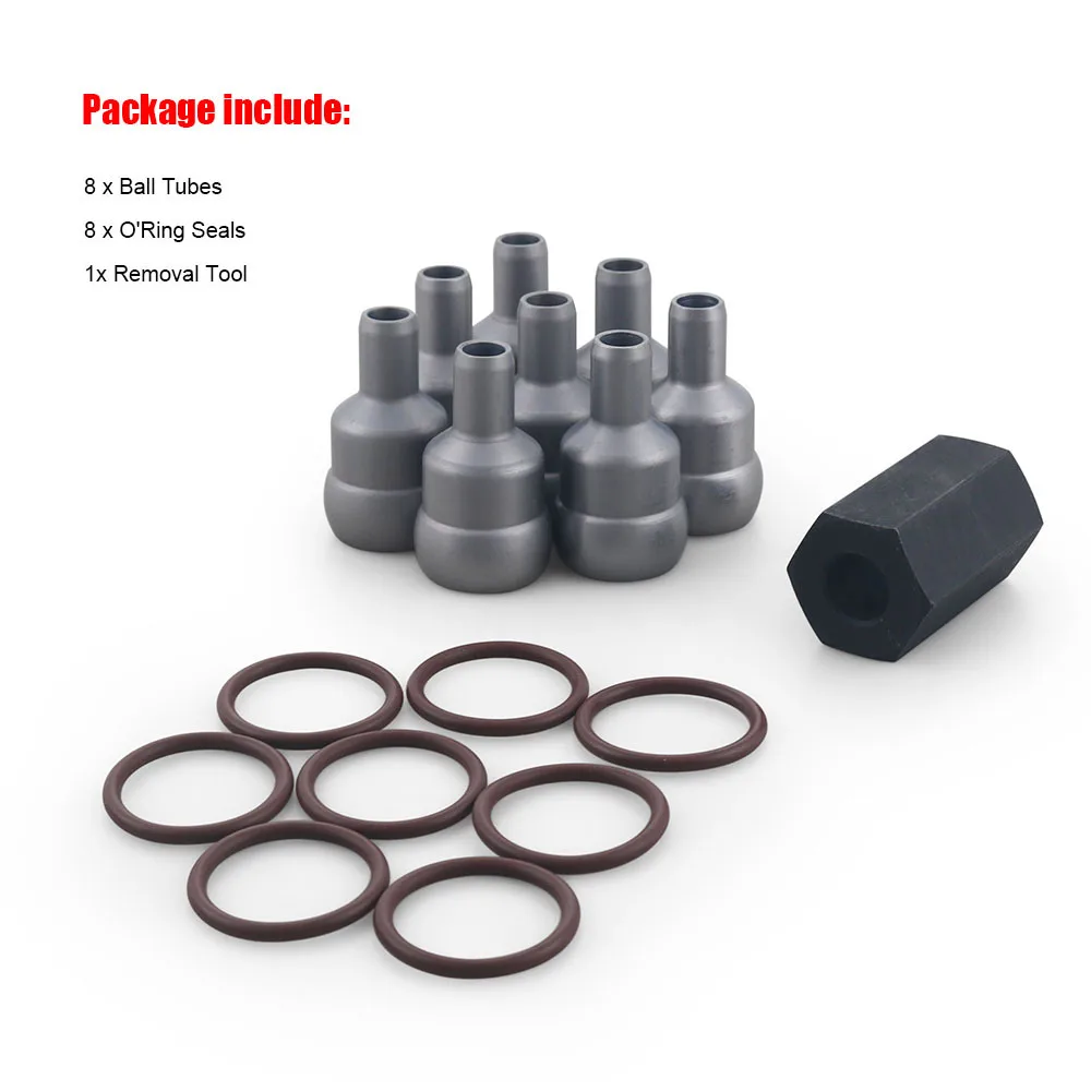 

High Pressure Oil Rail Ball Tube Repair Kit Tool O Ring For Ford 6.0L Powerstroke Turbo Diesel 2004-2010
