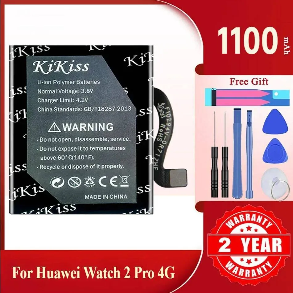 

Долговечный аккумулятор для часов с боковым кабелем HB512627ECW для быстрой зарядки для Huawei 2 Pro 4G 1100 мАч