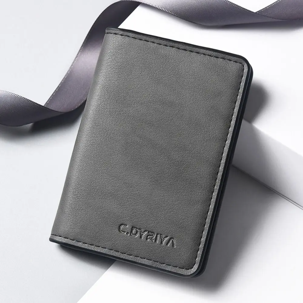 

Модный дизайн, корейский стиль, ретро-сумка для карт, сплошной цвет, несколько слотов для карт, мини-кошелек, кошелек из искусственной кожи, держатель для визитных карточек на открытом воздухе