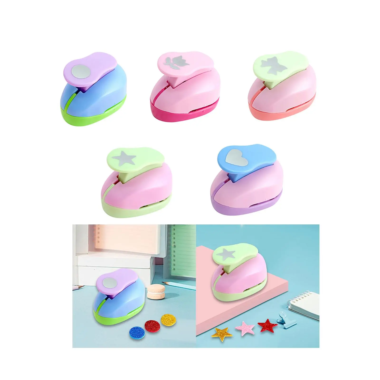 Paper Punches for Crafting Scrapbook Paper Puncher Hole Puncher Embossing Hole Punch Shapes for Gift Card Making Magazines