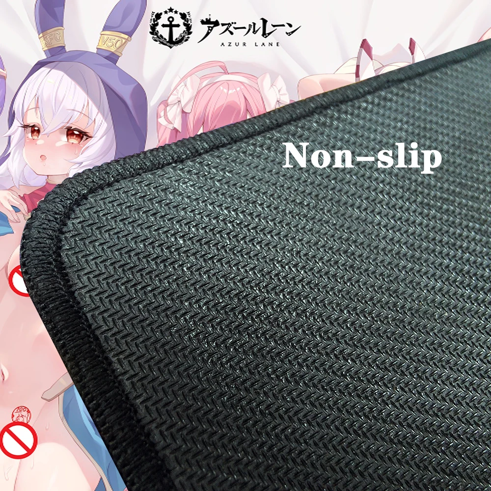 Hentai – tapis de souris Sexy et nu pour filles, accessoire de clavier Non pliant avec motif de poitrine, couleur jaune