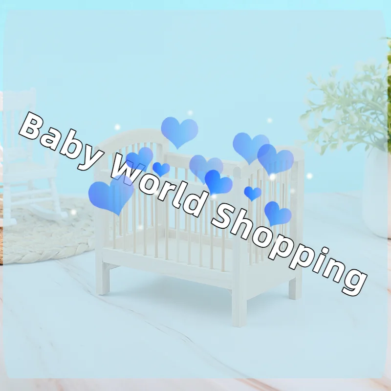1 個 1:12 ドールハウス木製ミニチュアベビーベッドモデル家具 DIY アクセサリー装飾子供部屋ドールハウス