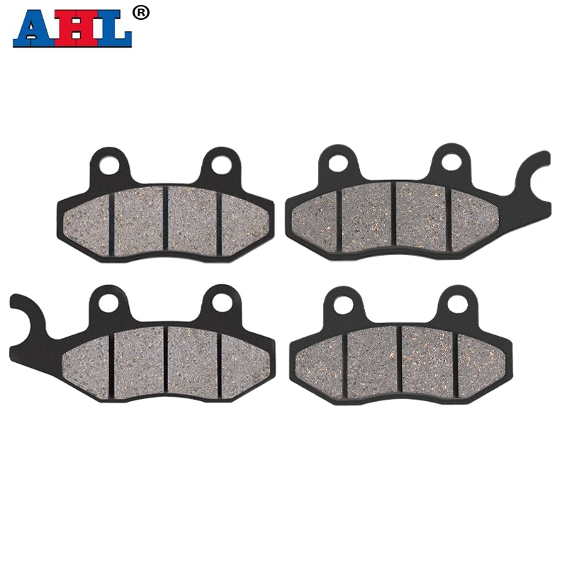 AHL Motorcycle Front Brake Pads For KAWASAKI KLF 300 400 KVF 650 KRF KRT 750 800 For YAMAHA  YFZ450 Rhino 660 700 YFM700 YXR660