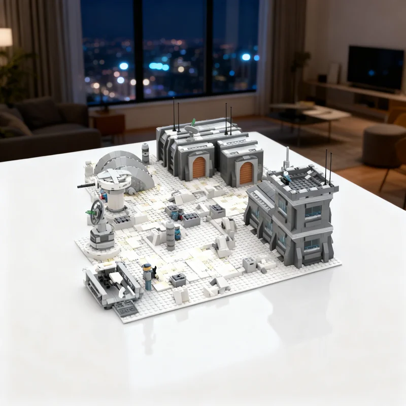 

4679 деталей MOC: База Hoth Battle Base Trenchline Star UCS – Конструктор, Креативный Подарок, Набор для Сборки, Декор для Дома и Офиса, Премиум-класс для Взрослых и Детей