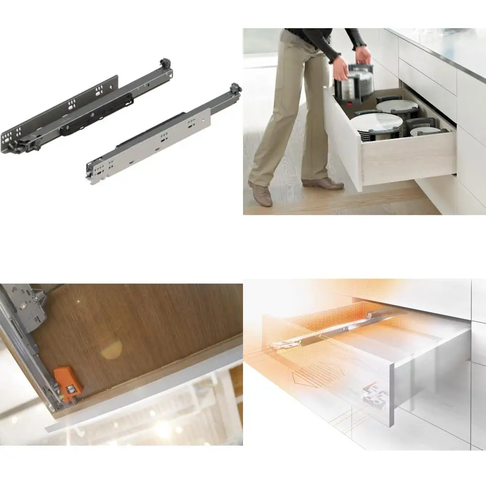 

30 Inch Heavy Duty Full Extension Undermount Drawer Slides 170 lbs Capacity, Concealed Movement System