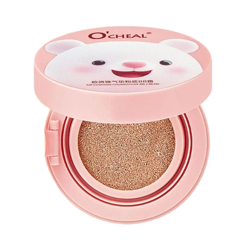 Cute Cushion Moisturizing Concealer Natural Makeup, Water-Resistant Long-Lasting CC Cream Foundation For Skin Make UP F6X9