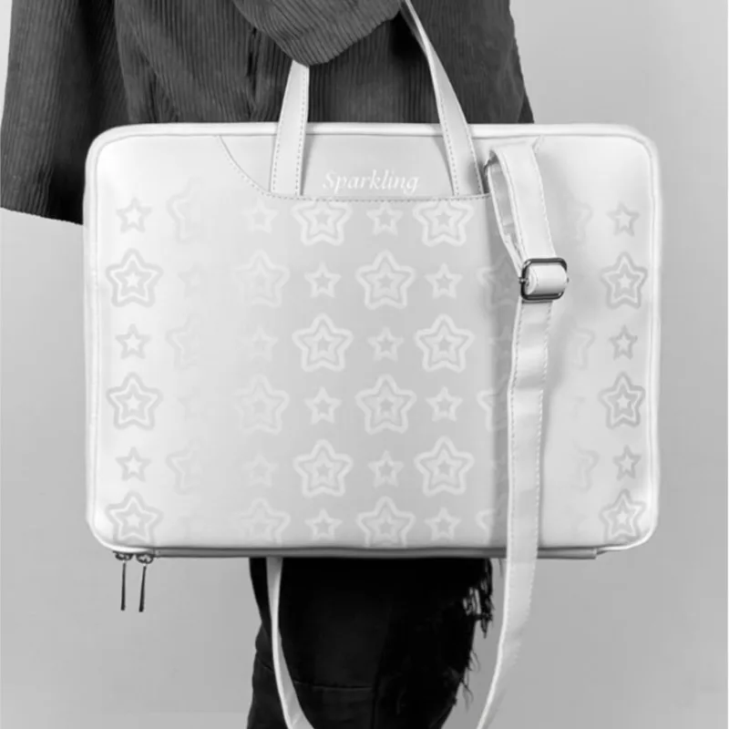 Ins Silvery Star حقيبة كمبيوتر محمول عالمية ماك بوك برو 14 حافظة 15 16 بوصة اللوحي ماك بوك ملحق محمول مقاوم للصدمات كمبيوتر محمول #1