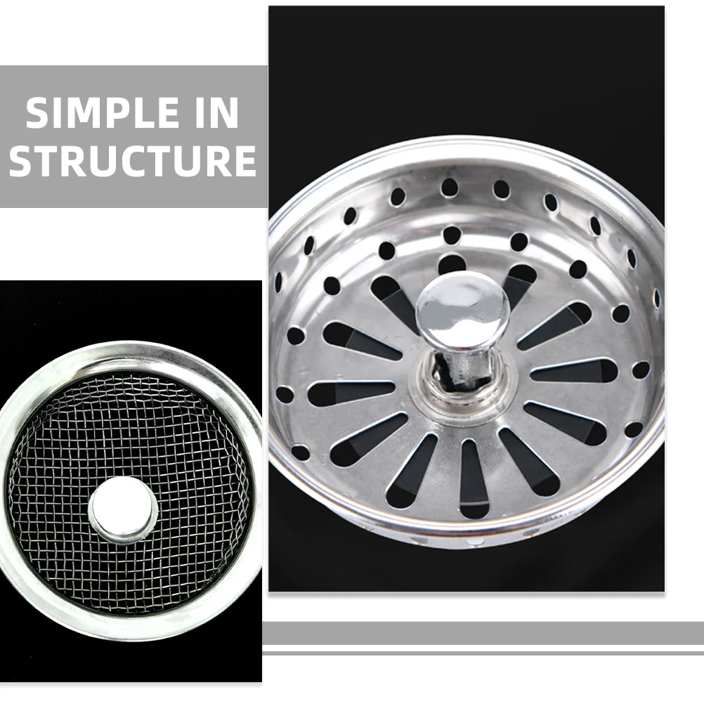 

3Pcs Stainless Steel Shower Drain Cover Hair Catcher for Bathroom Kitchen Laundry Rapid Draining Shower Drain Cover