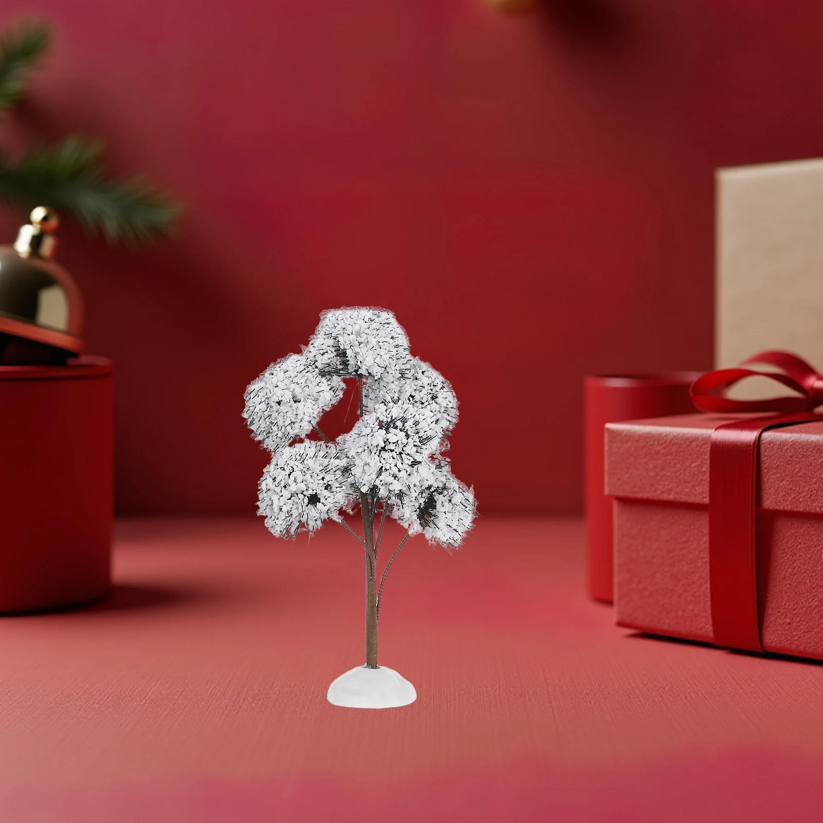 

3Pcs Mini Snow Frosted Christmas Trees Lasting Vibrant Colors for Year Round Holiday Decorations Simulation Christmas Tree