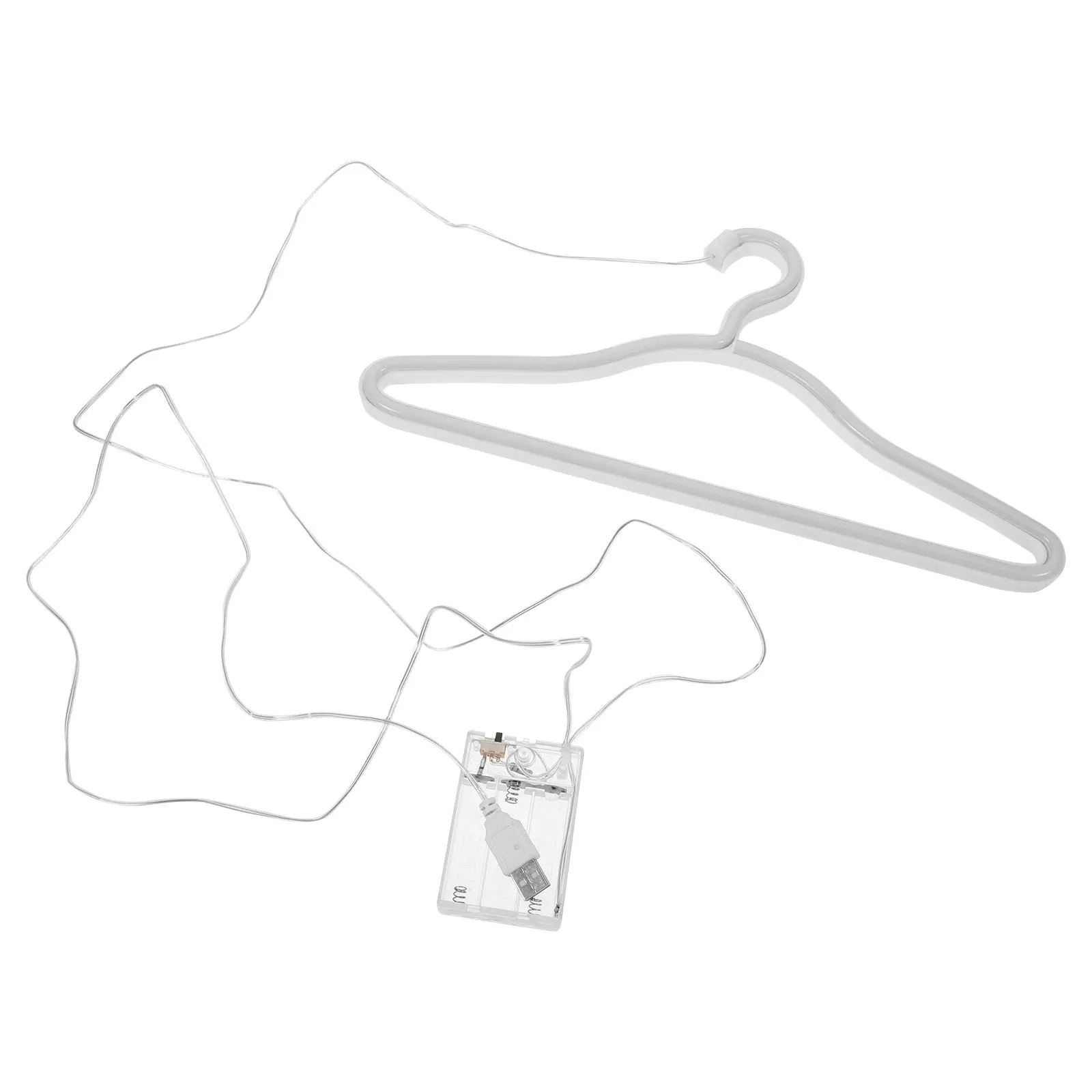 ضوء شماعة ملابس نيون 50 سم، ضوء ليلي يعمل بالطول LED للمنزل، ديكور فني جداري للاستخدام الداخلي والخارجي #6