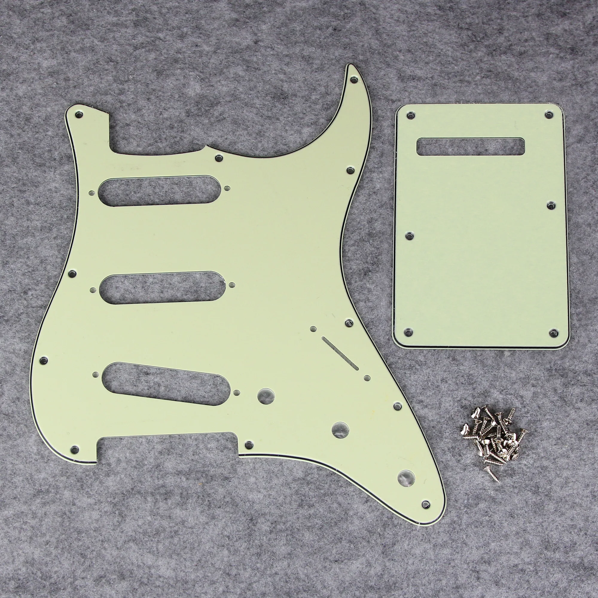 FLEOR Satz SSS-Schlagbrett ST FD Gitarren-Kratzplatte, 11 Löcher, Rückplatte und Schlagbrettschrauben für E-Gitarre in den USA/Mexiko – Detail 10