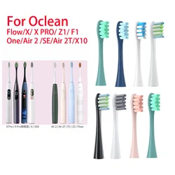 Oclean Flow X X PRO Z1 F1 One Air 2 SE 브러시 헤드, 소프트 듀폰 음파 칫솔 진공 강모, 교체 헤드, 7 개