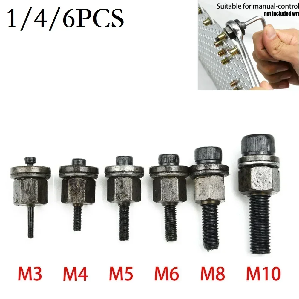 Mandrel Riveter Tool M3 M5 M6 M8 Steel For Rivet Manual Riveter Nut Tool Prevent Loss Rivet Tool 1PCS/3PCS/6PCS