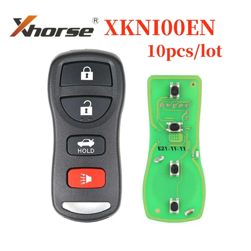 

10pcs/lot Xhorse XKNI00EN Wire Remote Key for Nissan Separate 4 Buttons English Version