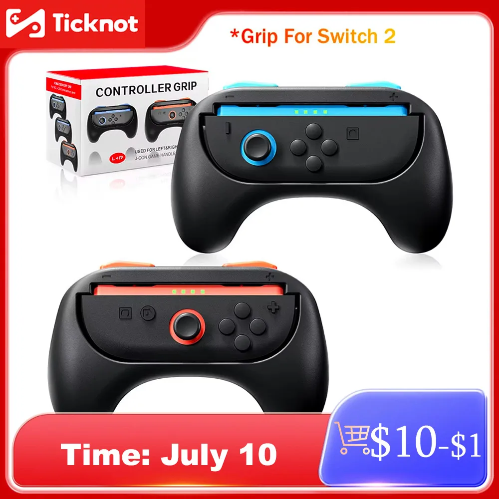 2 قطعة قبضة لنينتندو سويتش 2 JoyCon قبضة تحكم حامل اليسار اليمين المقود قبضة ل نينتندو سويتش 2 اكسسوارات