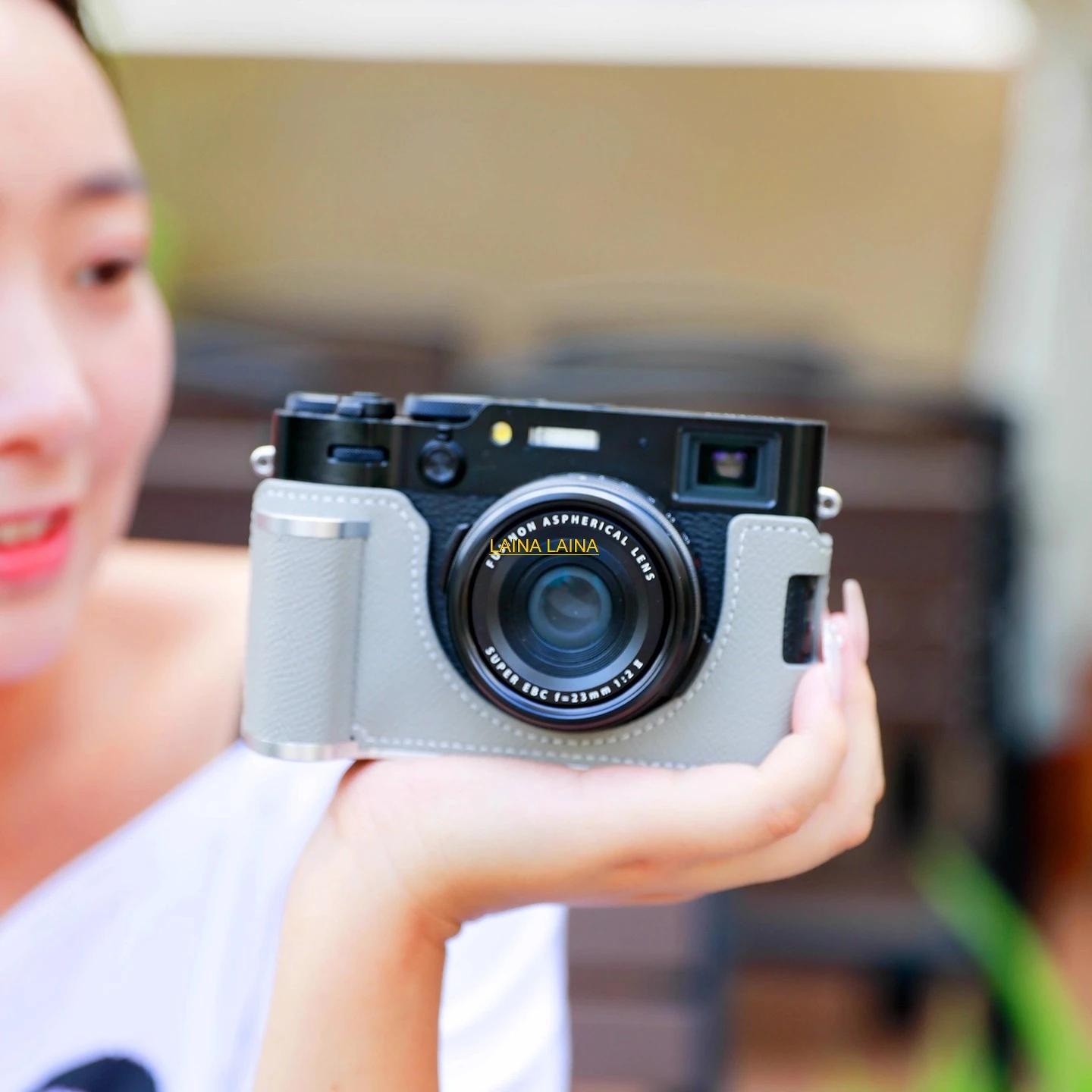 

НОВЫЙ чехол ручной работы из натуральной кожи для камеры Fujifilm X100VI XM5, защитный чехол-бокс с кожаной ручкой и основанием