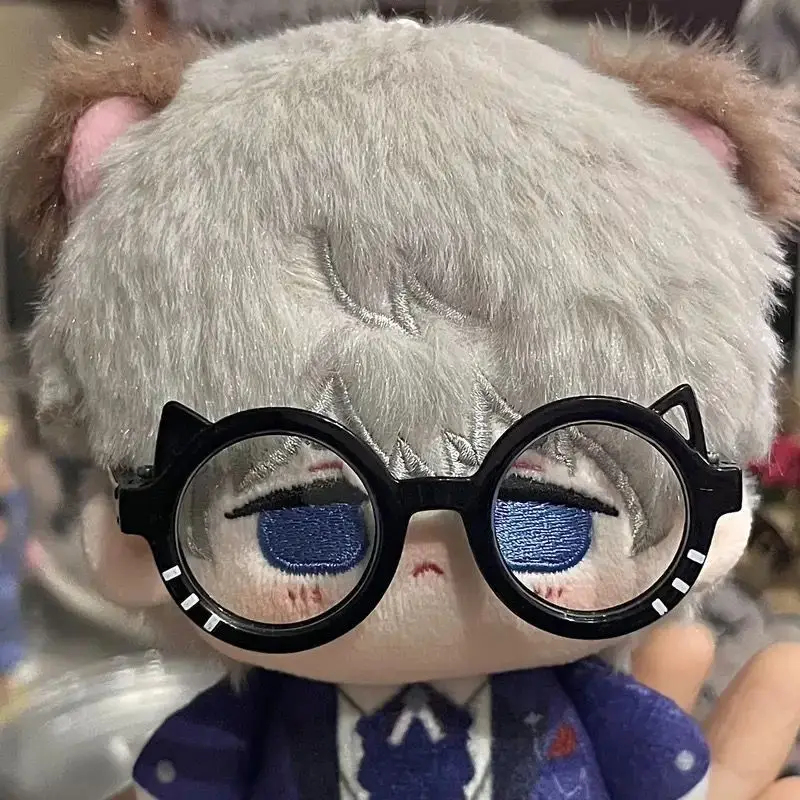 

Glasses For 10cm Cotton Doll Plush Keychain With Paws Cute Bag Charm Cartoon Anime Peripherals Plush Doll Toy Accessory Gift