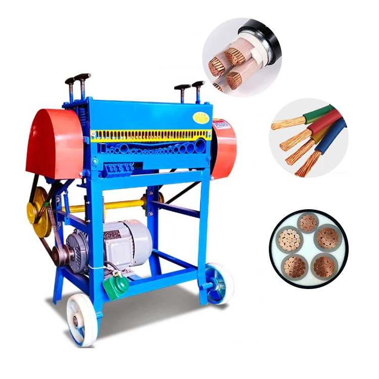 For peeling armored cables Waste copper cable granulator machine